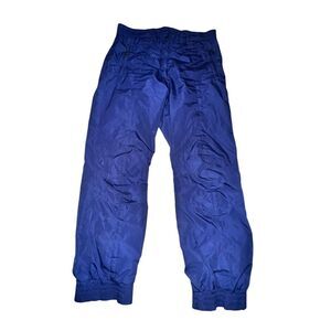 Vtg Obermeyer Artic I Snow Pants Women's Size 10 Blue Zip Pockets Mid Rise Ski